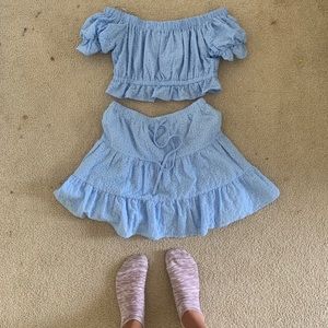 blue blush set